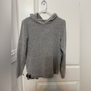 LOFT Gray Hoodie Sweater